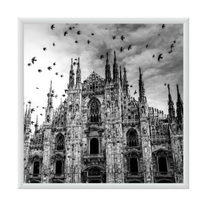 Cornice a scatto quadrata da parete 70x70 frame 25 angolo vivo 2