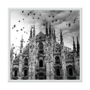 Cornice a scatto quadrata da parete 70x70 frame 25 angolo vivo 2