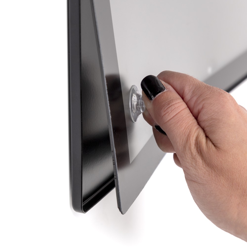 Cadre noir magnétique ultra plat pour porte affiche a1 a2 a3 a4