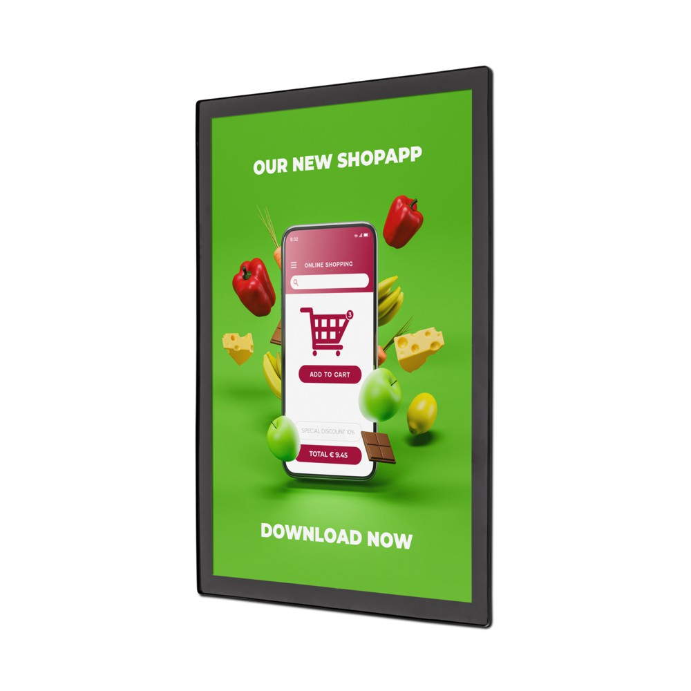 Cadre noir magnétique ultra plat pour porte affiche a1 a2 a3 a4