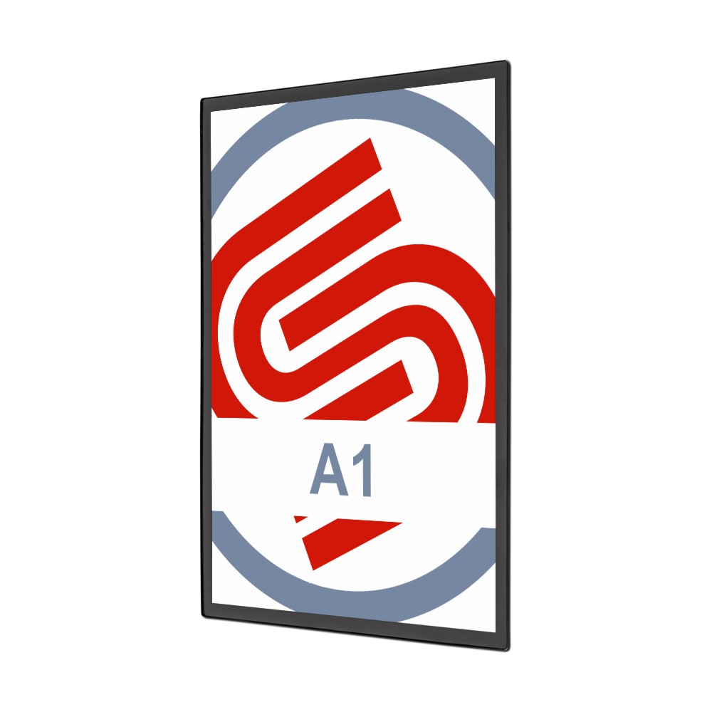 Cadre noir magnétique ultra plat pour porte affiche a1