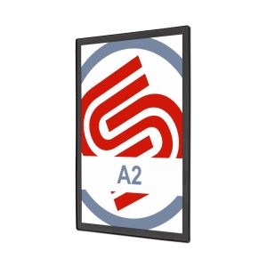 Cadre noir magnétique ultra plat pour porte affiche a2