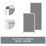 Cornice a scatto rettangolare base 42 cm frame 25 angolo tondo angolo vivo 42x70 42x100