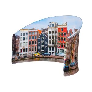 Printed curved semi circle advertising backdrop in fabric - Image 4