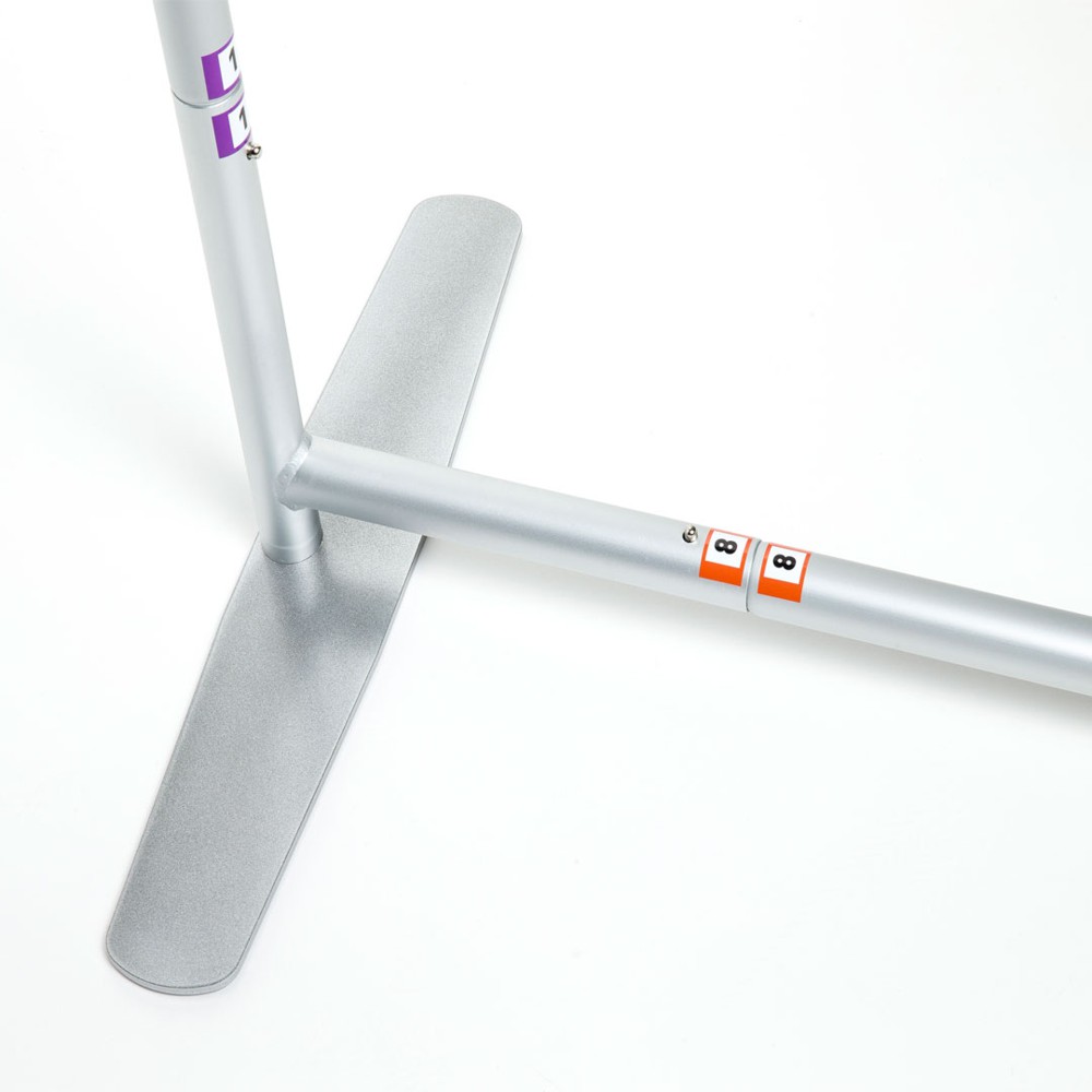 Fondale zip dritto personalizzabile trasportabile disponibile in varie misure dettaglio montaggio 2