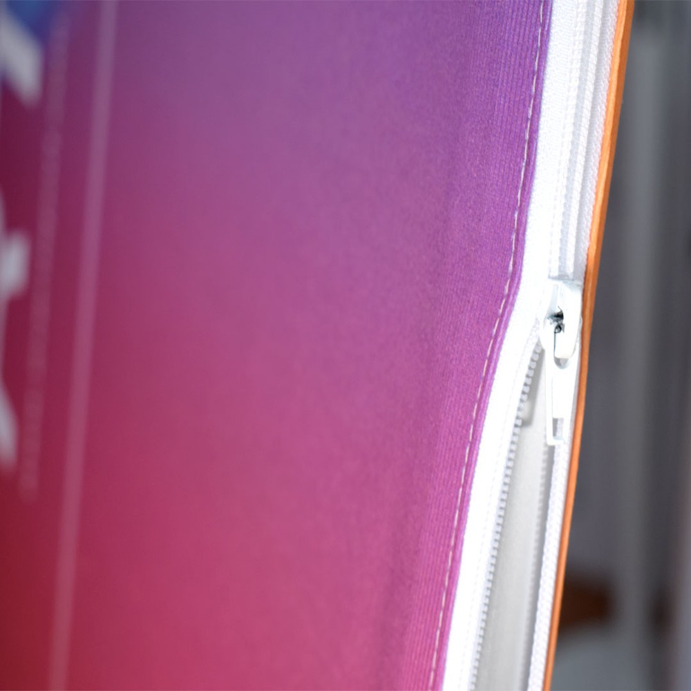 Fondale zip dritto personalizzabile trasportabile disponibile in varie misure dettaglio