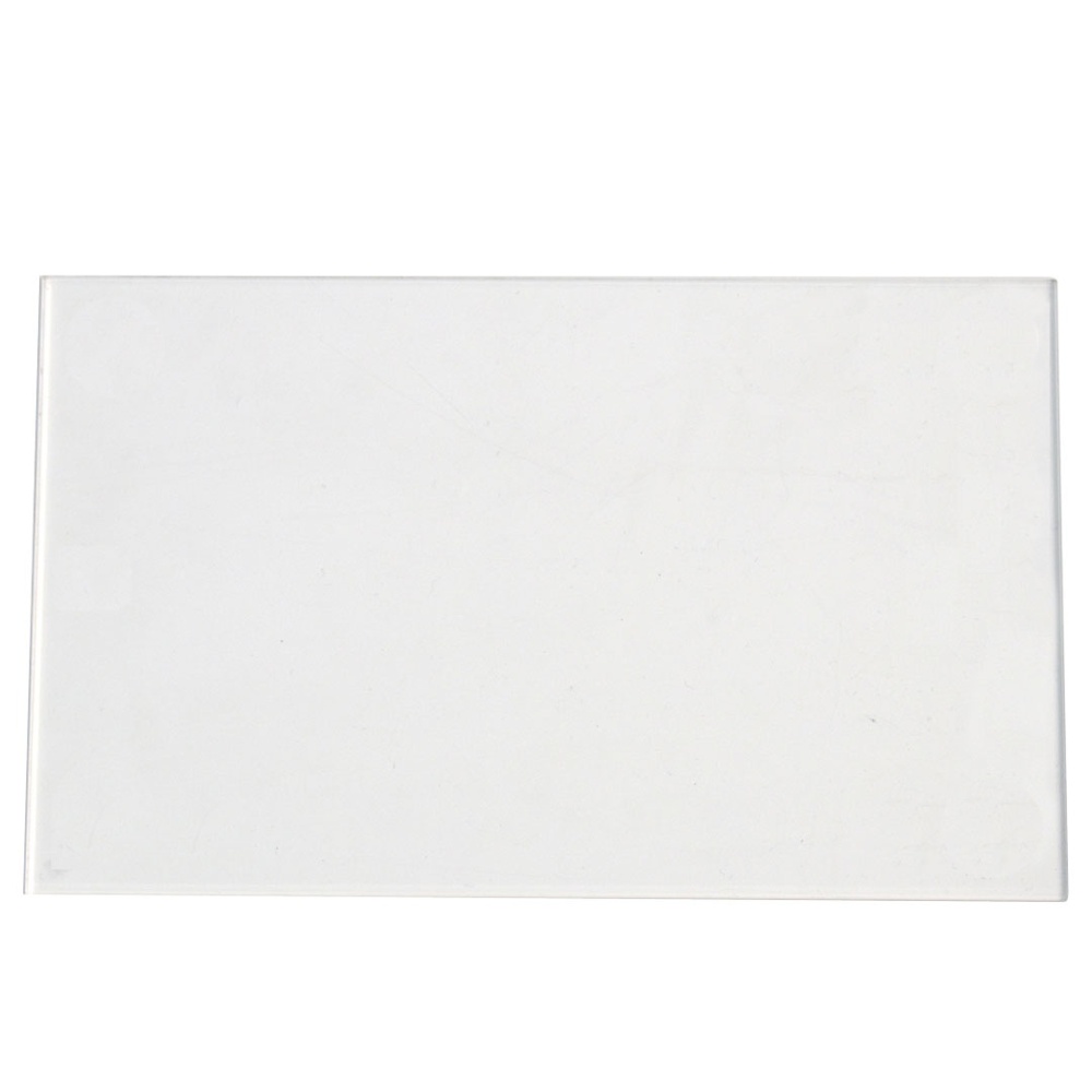 Targhe in acrilico trasparente senza fori per distanziali disponibile in vari formati