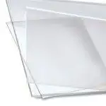 Targhe in acrilico trasparente senza fori per distanziali disponibile in vari formati 2