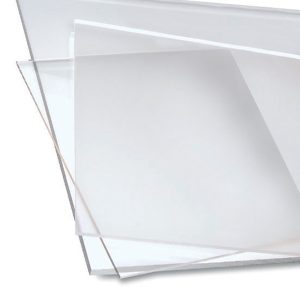 Targhe in acrilico trasparente senza fori per distanziali disponibile in vari formati 2