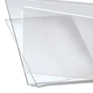 Targhe in acrilico trasparente senza fori per distanziali disponibile in vari formati 2