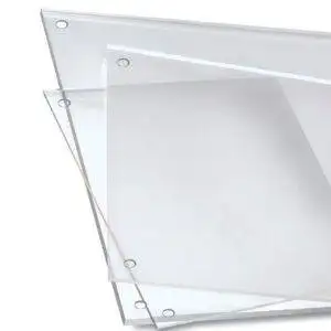 Targhe in plexiglass trasparente con fori per distanziali disponibile in vari formati 2