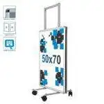 Support publicitaire double face Trolley 50x70
