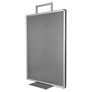 Cavalletto pubblicitario 70x100 con base ultrapiatta vista laterale
