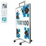 Support publicitaire double face Trolley 70x100
