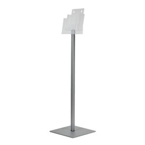 Portadepliant a piantana 2 tasche A5 serie quadra vista laterale