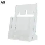 Portadepliant da banco 1 tasca a5 in plexy trasparente