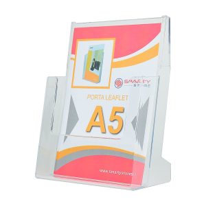 Portadepliant da banco 1 tasca a5 in plexy trasparente 2