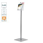 Portadepliant a piantana 3 tasche A5 serie quadra