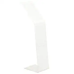 Leggio pavimento metallo bianco due tasche A4 base L