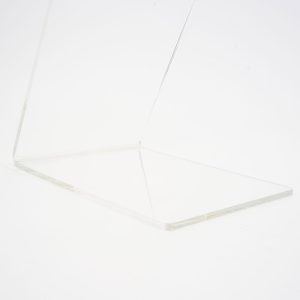 Pupitre de table transparent en forme de Z avec une pochette A4 – Image 4
