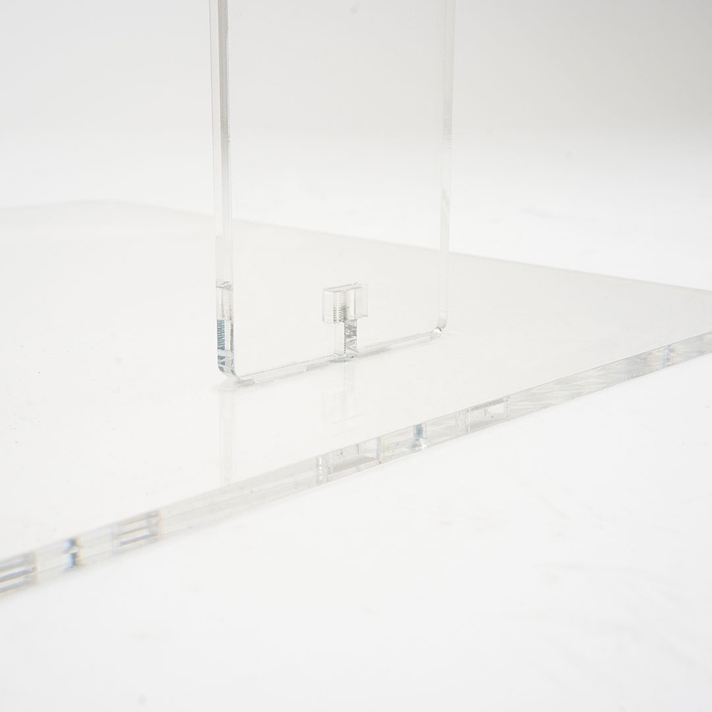 Leggio trasparente a podio con ripiano reggi libro dettaglio base