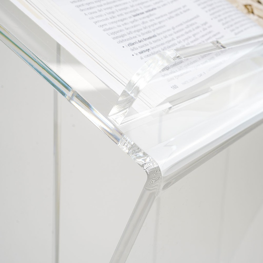 Leggio trasparente a podio con ripiano reggi libro dettaglio ripiano 4