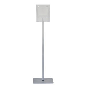 Portadepliant a piantana 2 tasche A4 serie quadra vista frontale