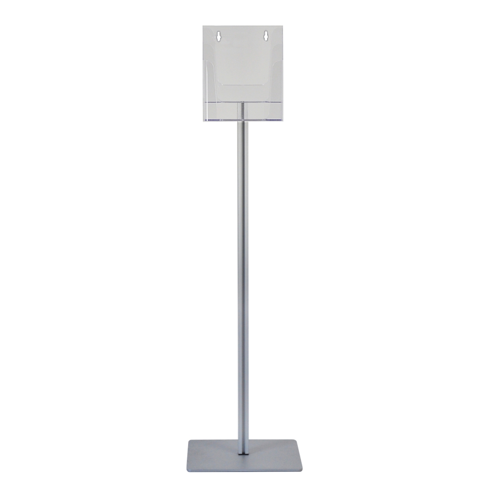 Portadepliant a piantana 2 tasche A4 serie quadra vista frontale