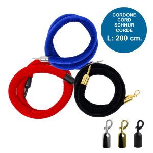 Cordone in velluto per colonnine segnapercorso Theatre