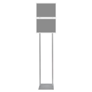 Espositore con cornice a scatto 2xa3 angoli vivi con doppio montante senza personalizzazione