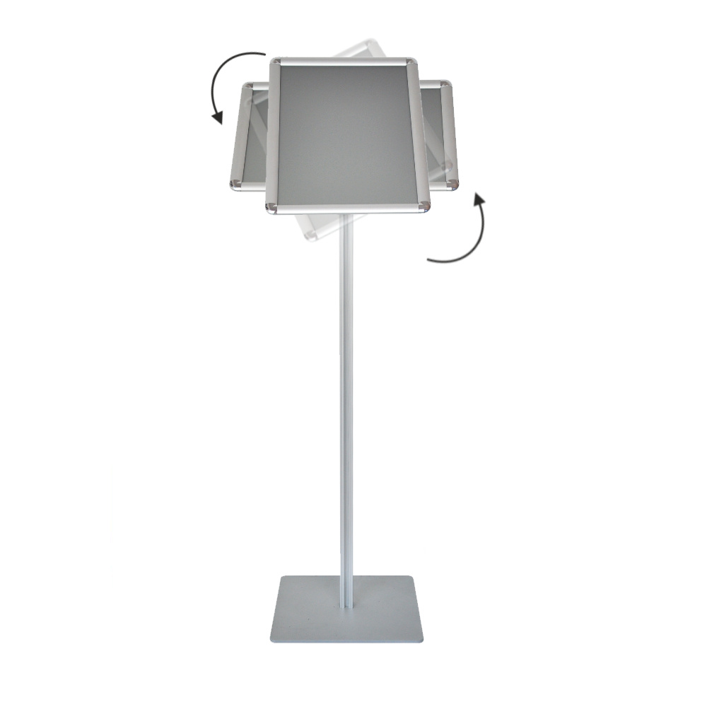 Leggio con cornice a scatto A3 orientabile orizzontale e verticale angoli tondi