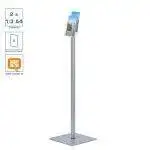 Porte-brochures sur pied avec 2 pochettes 1/3 A4 - Série Quadra