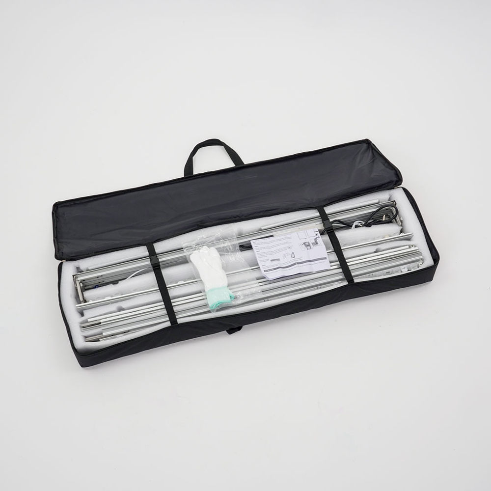 Totem luminoso a LED completo di stampa su tessuto borsa trasporto