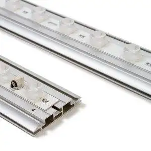 LED light totem complete with tissue print, illuminated profile detail