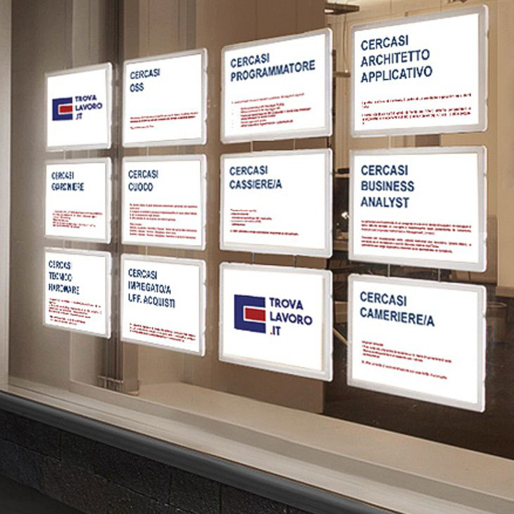 Porta messaggi luminosi Led bifacciali