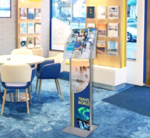 Porta cataloghi per spazi piccoli