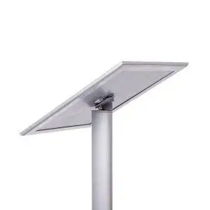 Lectern with A3 A4 frame, adjustable with sharp corners and square base, detail 2