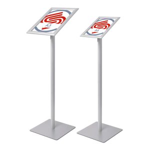 Leggio con cornice A3 e A4 orientabile con angoli vivi e base quadrata STR CRLG21 22