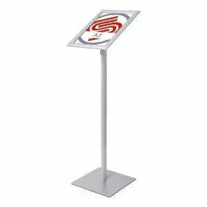Lectern with A3 frame orientable with sharp corners and square base_STR-CRLG22