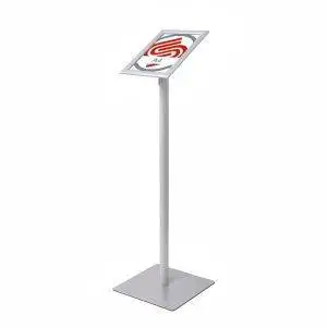 Lectern with A4 frame orientable with sharp corners and square base_STR-CRLG21