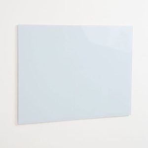 Lavagna magnetica bianca in vetro temperato scrivibile e cancellabile 120x90 cm