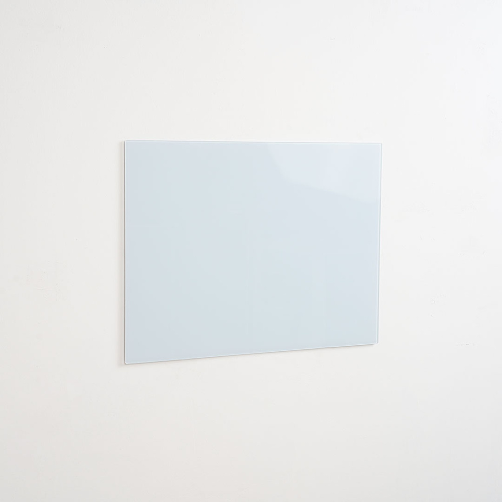 Lavagna magnetica bianca in vetro temperato scrivibile e cancellabile 60x45 cm