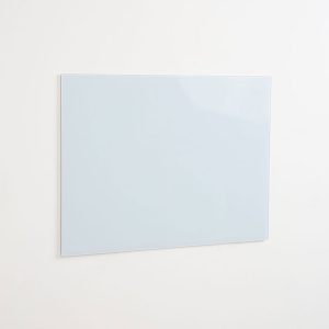Lavagna magnetica bianca in vetro temperato scrivibile e cancellabile 90x60 cm