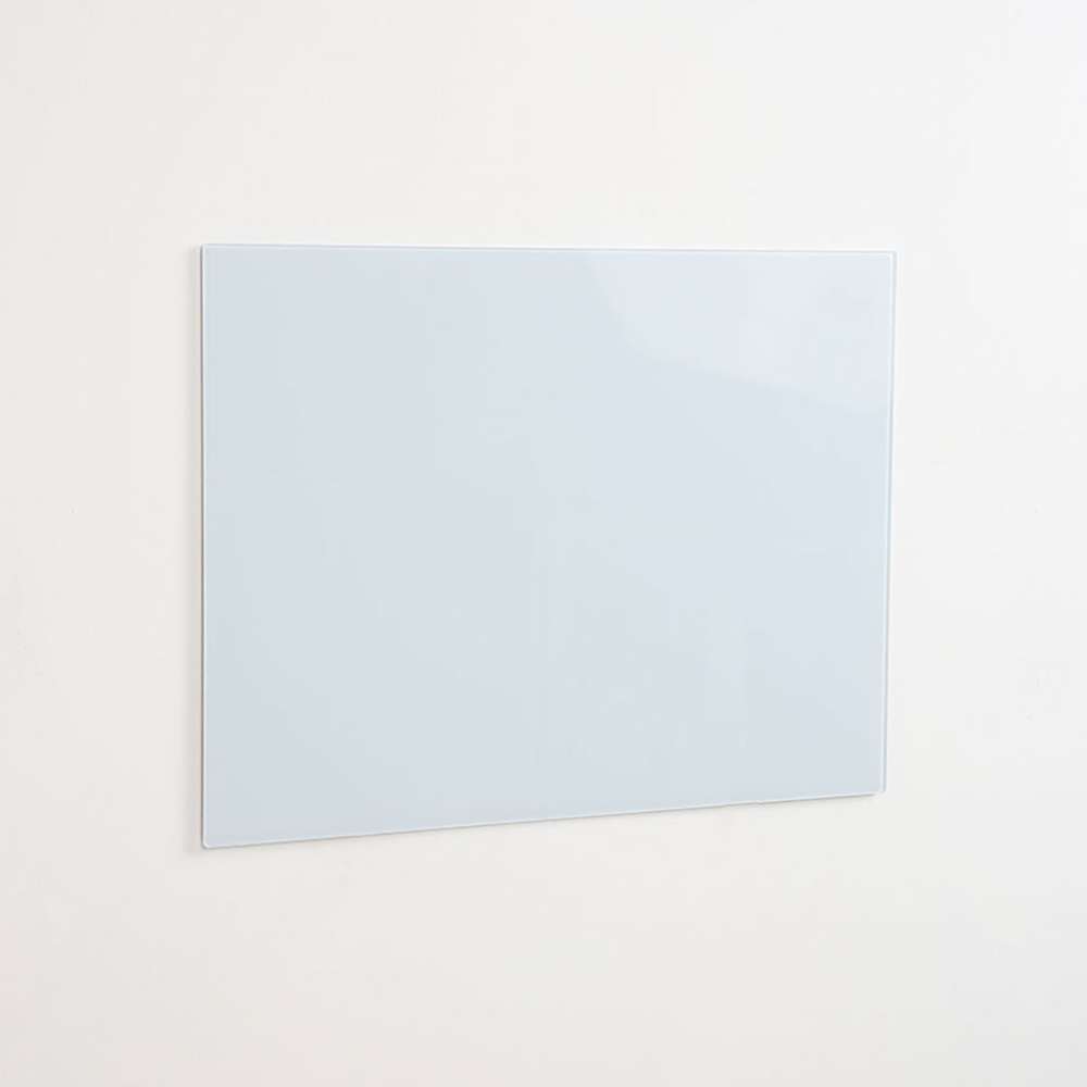 Lavagna magnetica bianca in vetro temperato scrivibile e cancellabile 90x60 cm