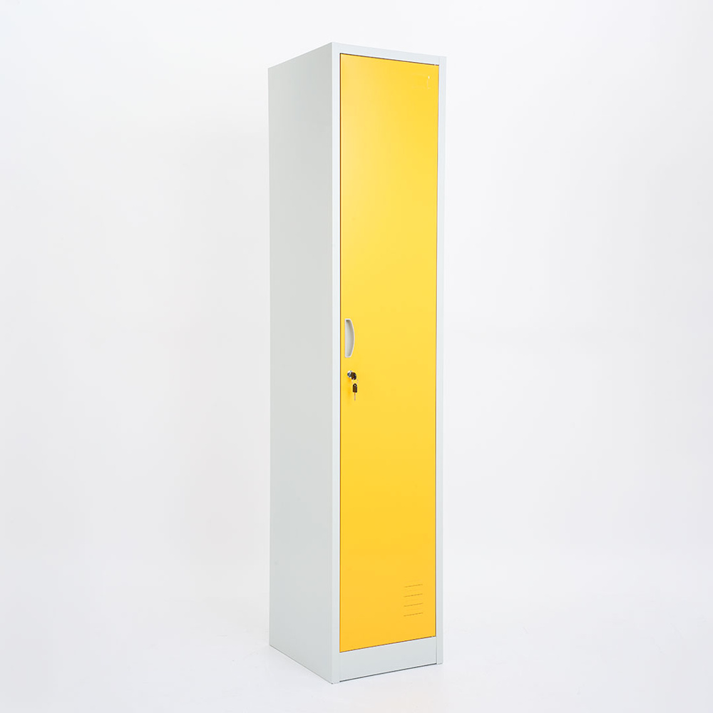 Vestiaire mètallique 1 porte jaune