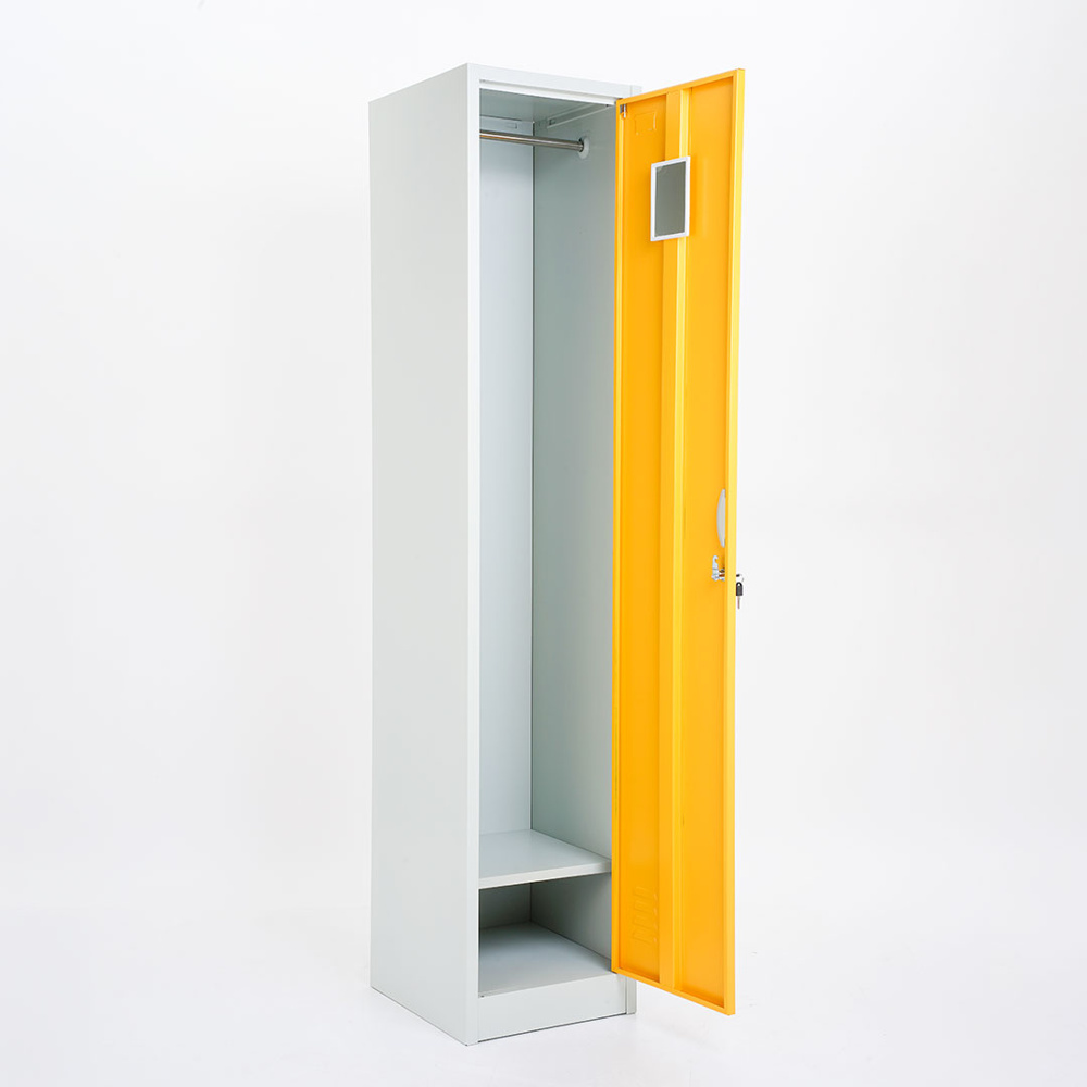 Vestiaire mètallique 1 porte-détail de la porte ouverte