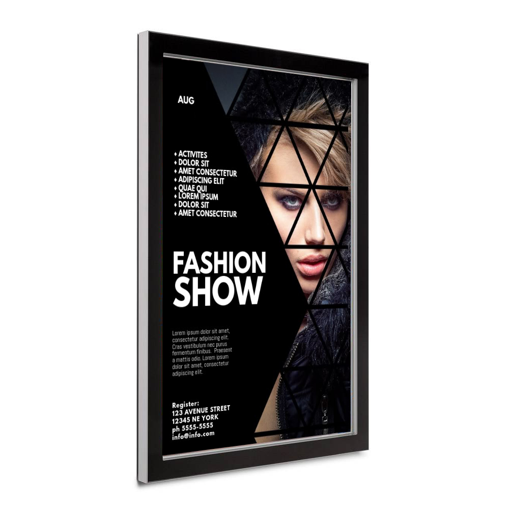 Bacheca da esterno con apertura a ribalta IP56