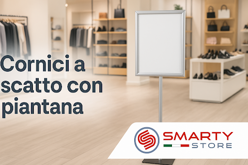 cornici a scatto con piantana