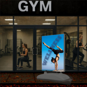 Cornice Lightbox con base zavorrabile