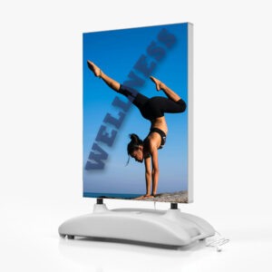 Cornice Lightbox con base zavorrabile